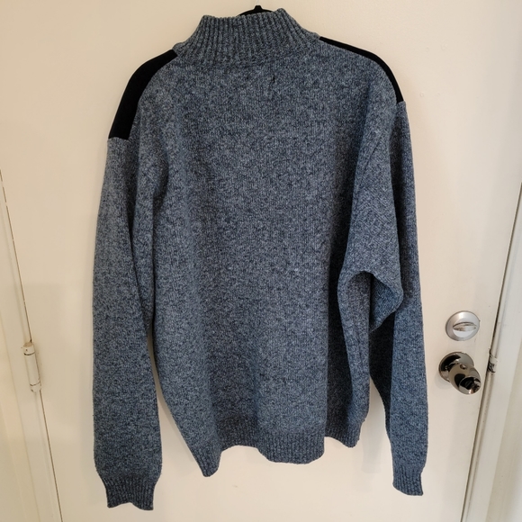 Gioberti Wool and faux suede sweater - Picture 2 of 5